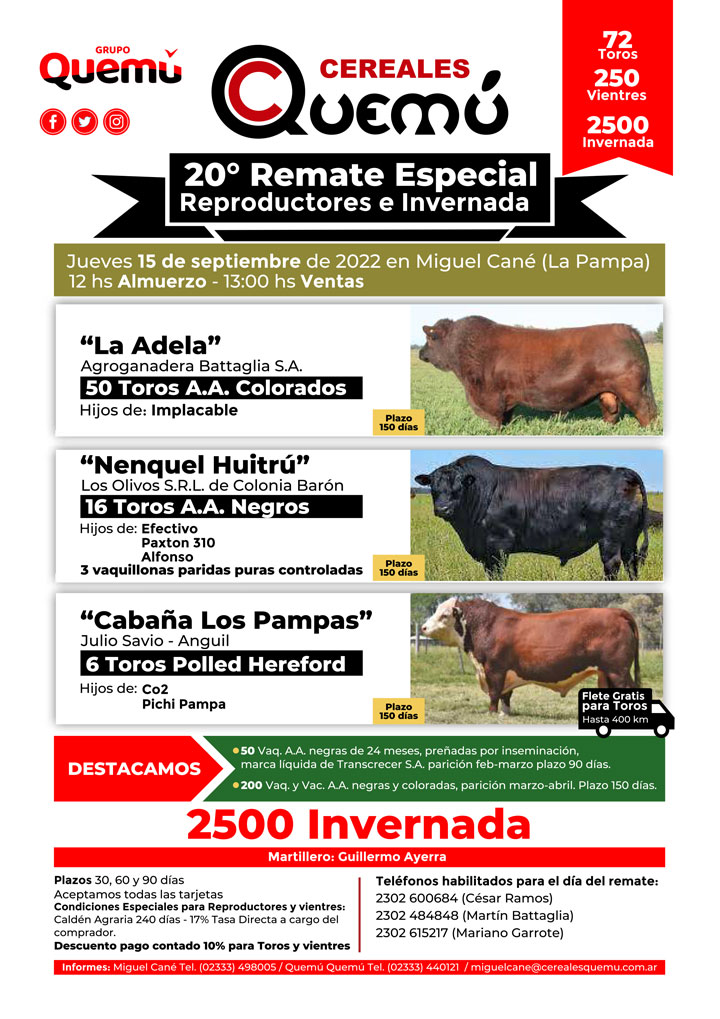 Cereales Quemu - Remate Especial - elcampo.com